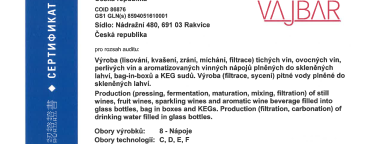 Máme nový certifikát IFS